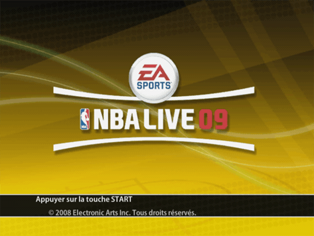 Nba Live 09 — écran titre