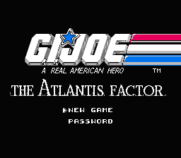 G.i. Joe - The Atlantis Factor — écran titre