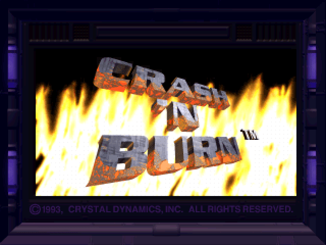 Crash 'n' Burn — écran titre