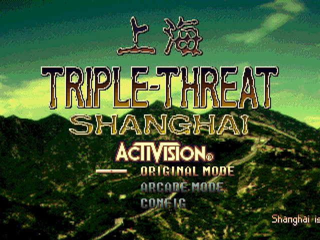 Shanghai - Triple-threat — écran titre