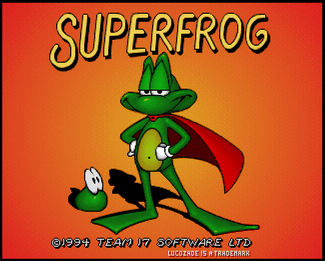 Superfrog — écran titre