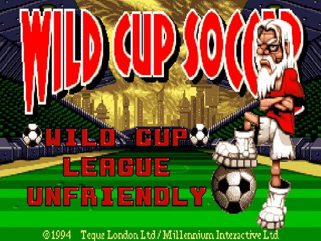 Wild Cup Soccer — écran titre