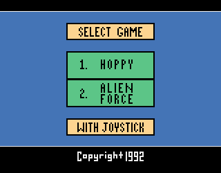 2 Pak Special - Alien Force / Hoppy — écran titre