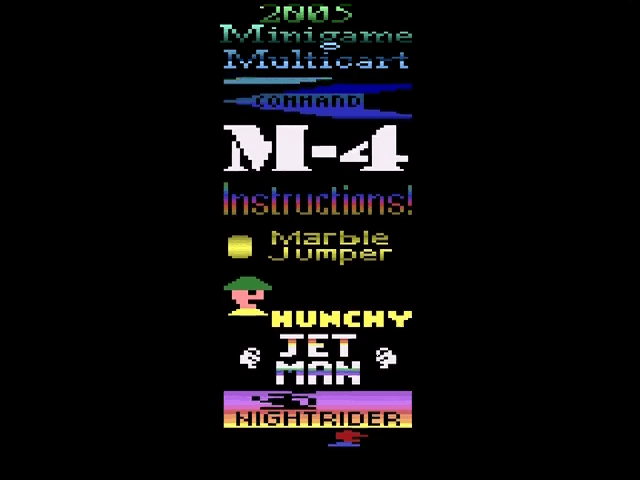 2005 Minigame Multicart — écran titre