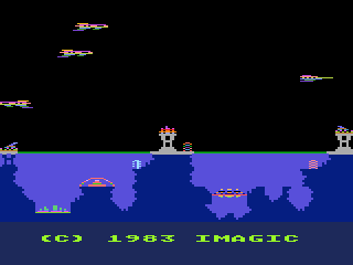 Atlantis (Atari 8bit conversion) — écran titre