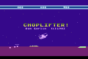 Choplifter! — écran titre