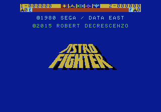 Astro Fighter — écran titre