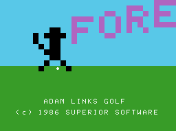 Adam Links Golf — écran titre