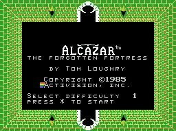 Alcazar - The Forgotten Fortress — écran titre