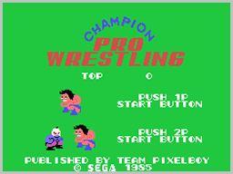 Champion Pro Wrestling — écran titre