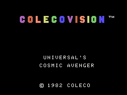 Cosmic Avenger — écran titre