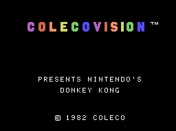 Donkey Kong — écran titre