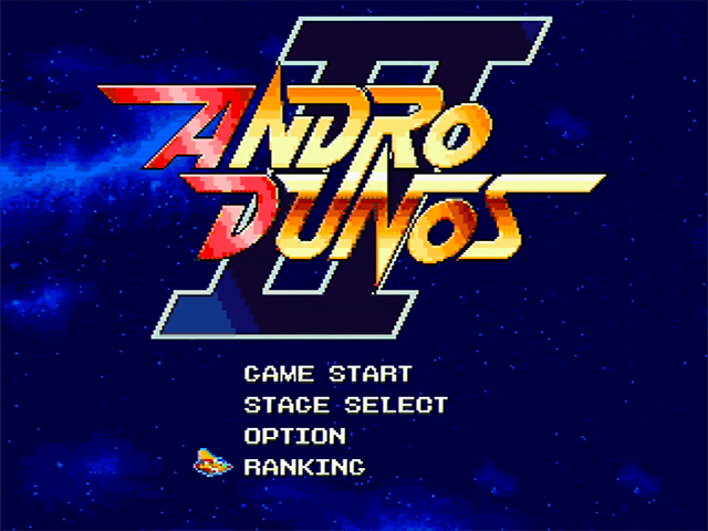 Andro Dunos 2 — écran titre