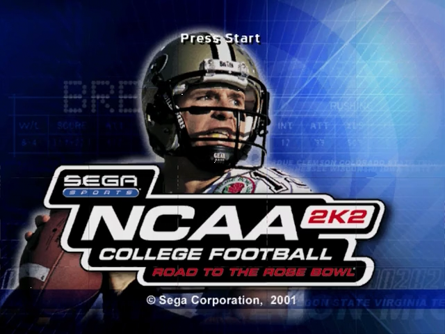 NCAA College Football 2K2 — écran titre