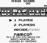 Ms. Pac-man — écran titre
