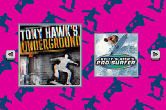 2 In 1 Game Pack - Tony Hawk's Underground + Kelly Slater's Pro Surfer — écran titre