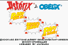2 In 1 - Asterix And Obelix - Bash Them All! + Asterix And Obelix Xxl — écran titre