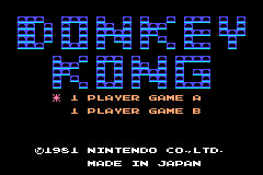 Animal Crossing - Donkey Kong — écran titre
