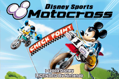 Disney Sports - Motocross — écran titre