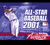 All-star Baseball 2001 — écran titre