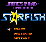 James Pond 3 - Operation Starfish — écran titre