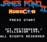 James Pond 2 - Codename - Robocod — écran titre