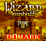 Wizard Pinball — écran titre