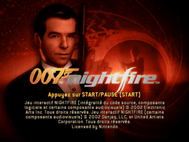 007 - Nightfire — écran titre