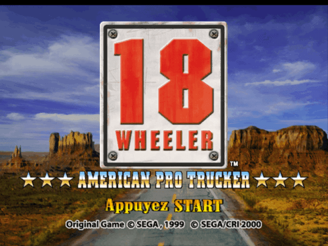 18 Wheeler American Pro Trucker — écran titre