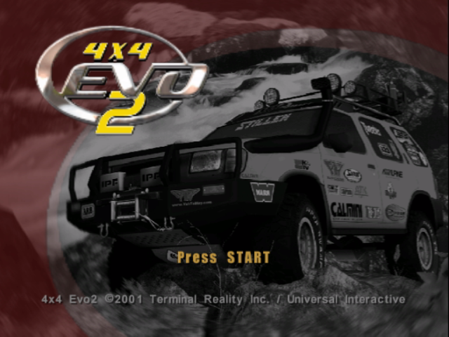 4x4 Evo 2 — écran titre