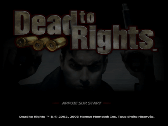 Dead To Rights — écran titre