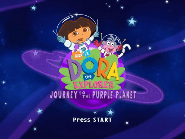Dora the Explorer - Journey to the Purple Planet — écran titre