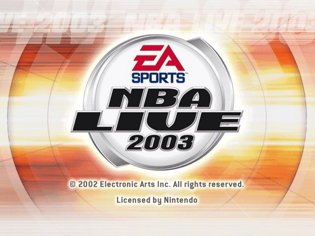 NBA Live 2003 — écran titre