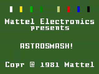 Astrosmash - Meteor — écran titre