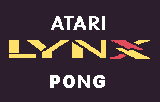 Atari Lynx Pong — écran titre