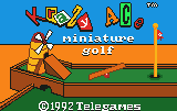 Krazy Ace Miniature Golf — écran titre