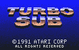 Turbo Sub — écran titre