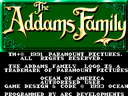 Addams Family, The — écran titre