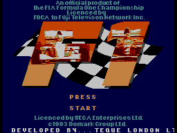 F1 — écran titre
