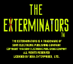 Bug Blasters - The Exterminators — écran titre