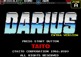 Darius - Extra Version — écran titre