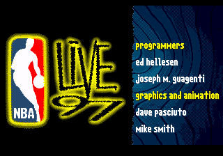 NBA Live 97 — écran titre