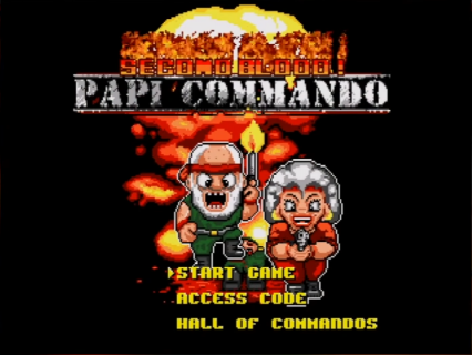 Papi Commando - Second Blood — écran titre