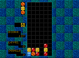 Columns (Neo-Geo) — screenshot