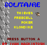 Solitaire — écran titre