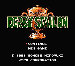 Best Keiba - Derby Stallion — écran titre