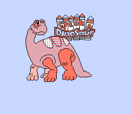 Color A Dinosaur — écran titre