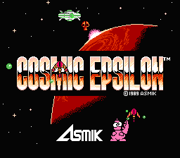Cosmic Epsilon — écran titre