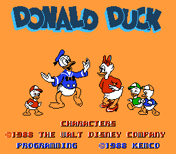 Donald Duck — écran titre