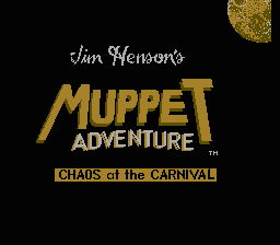 Jim Henson's Muppet Adventure No. 1 - Chaos At The Carnival — écran titre
